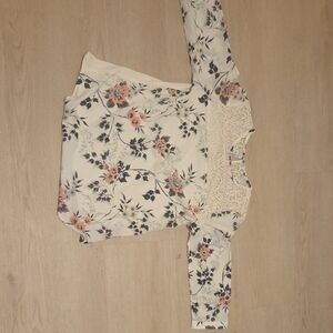 Van Heusen Cream Lace Top